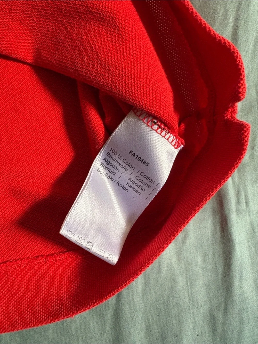 Lacoste Men’s Vibrant Red Polo with Crocodile Logo